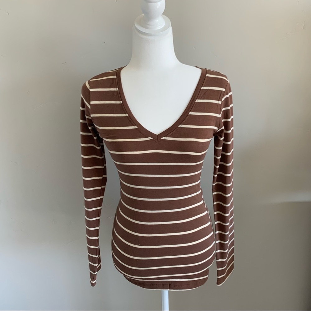NEW - Heart & Hips Long Sleeve Striped Shirt - Picture 6 of 7